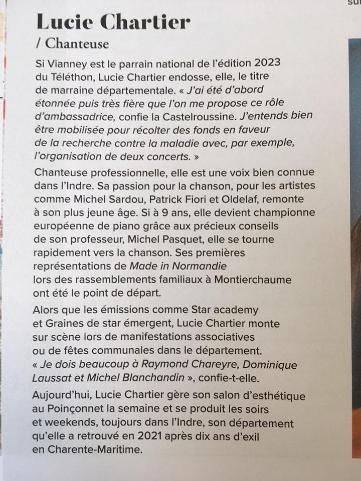 Marraine départementale du Téléthon 2024